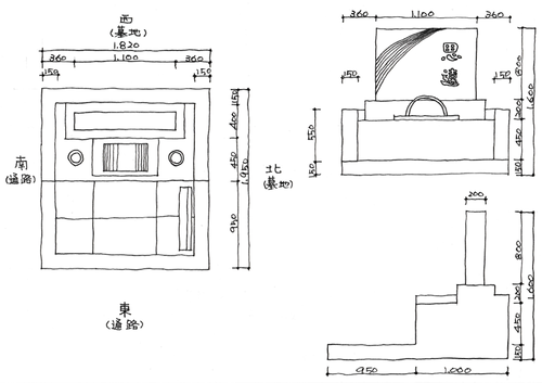 希望通りのデザインに！ 石材店を比べて建てたお墓-1｜デザイン墓石・お墓の購入・販売なら茨城県の山﨑石材店